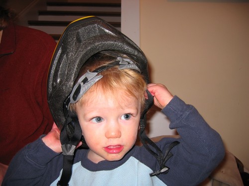 Nathan in my Helmet