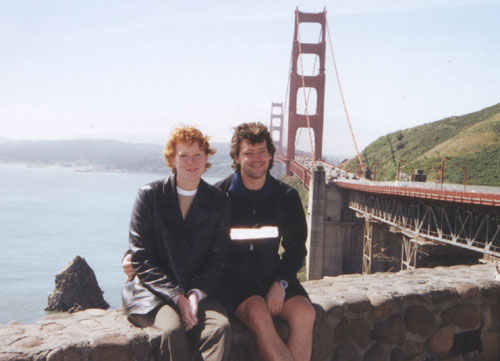 Anika and I over the Golden Gate bridge